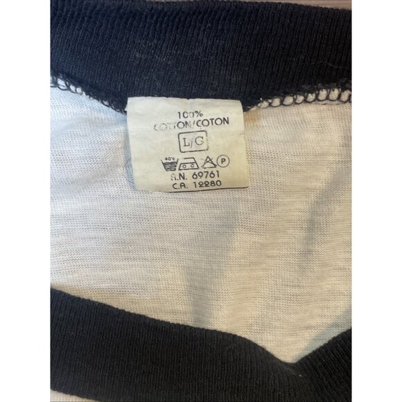 1986 JUDAS PRIEST Fuel For Life Tour 3/4 Sleeve Raglan Shirt LARGE - Picture 3 of 8